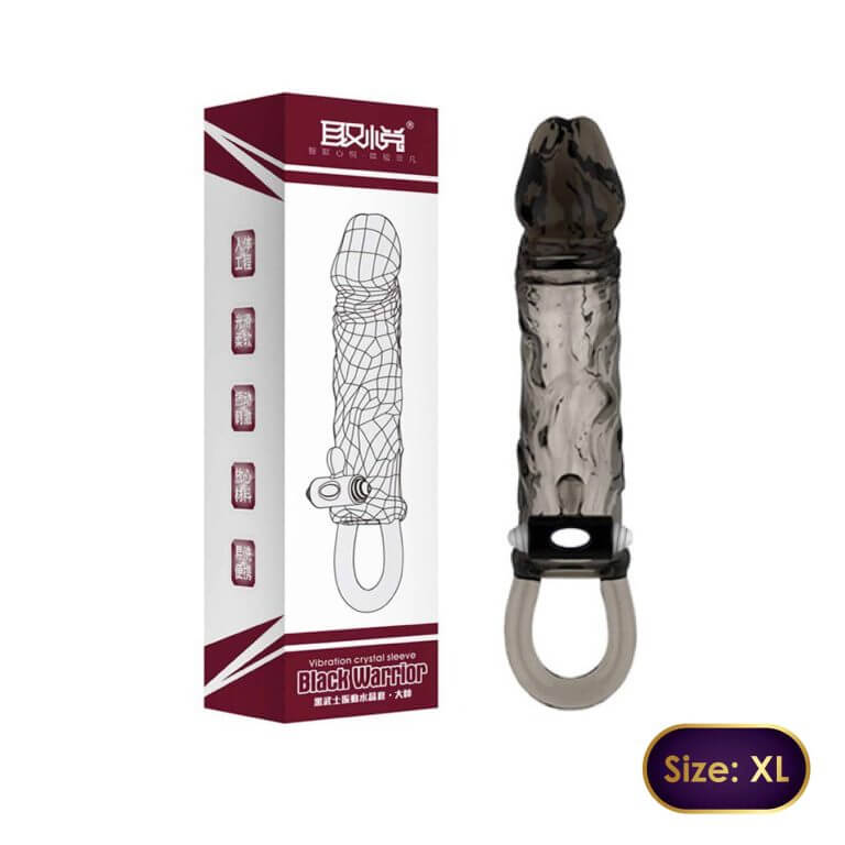Black Warrior Super Crystal (XL) Condom | buy Adult toys Online at 18Plus World Malaysia