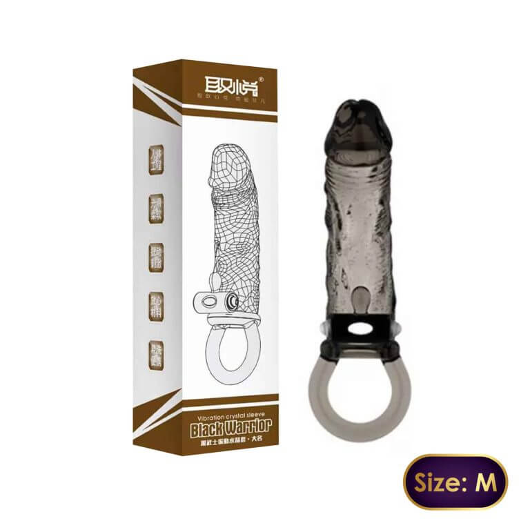 Black Warrior Super Crystal (M) Condom | buy Adult toys Online at 18Plus World Malaysia