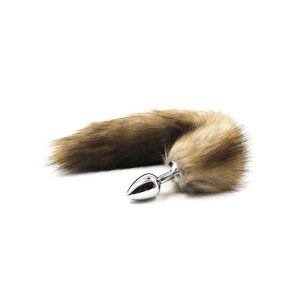 Wild Fox Tail Anal Butt Plug (Brown)
