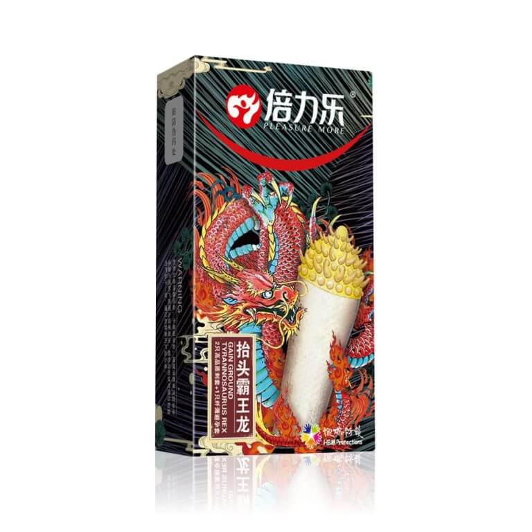PLEASURE MORE Gain Ground Tyrannosaurus Condom (2 pcs), Condom | buy Adult toys Online at 18Plus World Malaysia