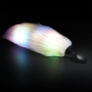 Glow in Dark Wild Fox Tail Anal Butt Plug
