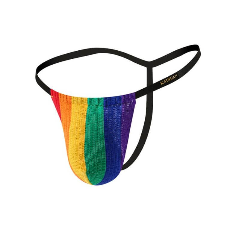 Wild Men Rainbow G-string Thong For Him | buy Adult toys Online at 18Plus World Malaysia