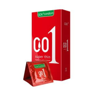 GOK 0.01 Super Thin Hyaluronic Acid Condom 10pcs