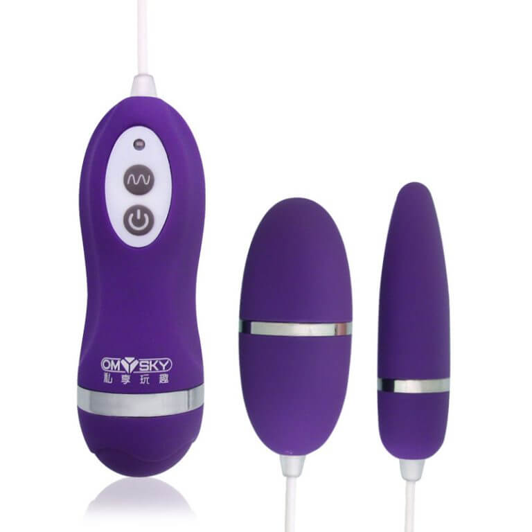 OMYSKY SHOCK Egg Dual Point Powerful Vibrator Egg Vibrator | buy Adult toys Online at 18Plus World Malaysia