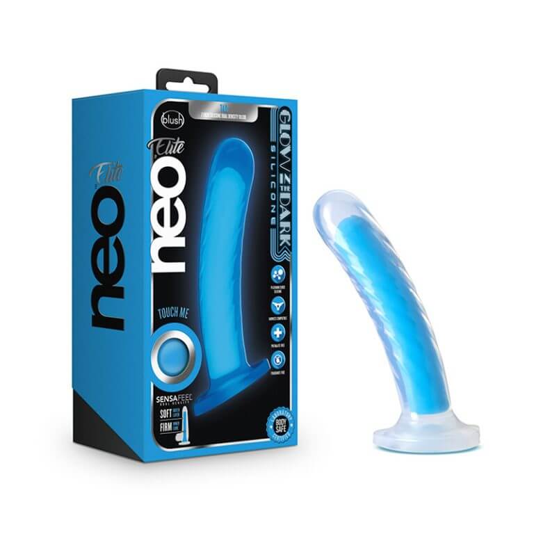 Paradise Blue 7 Inch Silicone Dual Density Dildo For Her | buy Adult toys Online at 18Plus World Malaysia
