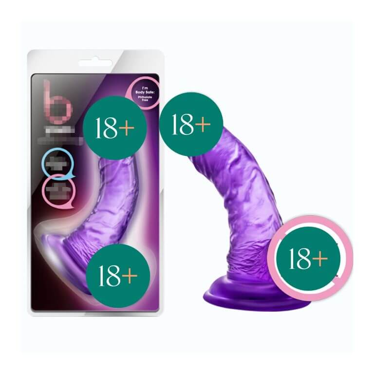 Asian 4 inch Popple Realistic Silicone Dildo For Her | buy Adult toys Online at 18Plus World Malaysia