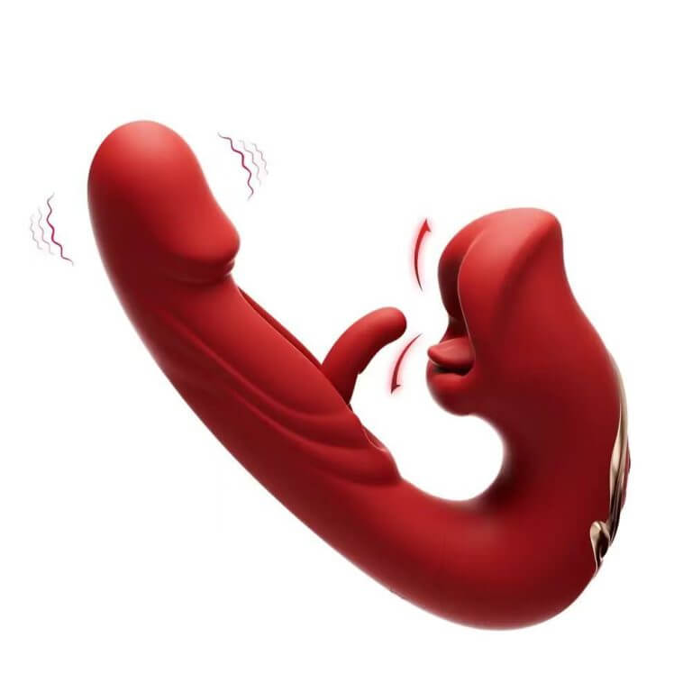 S-Hande G-Spot Vibrator with 7 Flapping 5 Licking & Sucking AV / Clitoral Massager | buy Adult toys Online at 18Plus World Malaysia