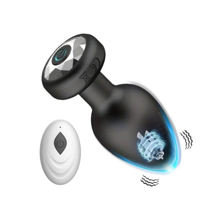 USB Rechargeable Silicone Anal Plug Vibrator Device Anal | buy Adult toys Online at 18Plus World Malaysia