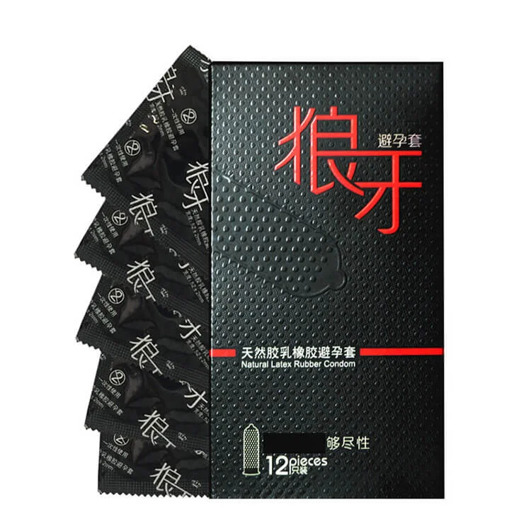 Wolf Latex Rubber Condom 12-piece pack, a latex condom sold online in Malaysia