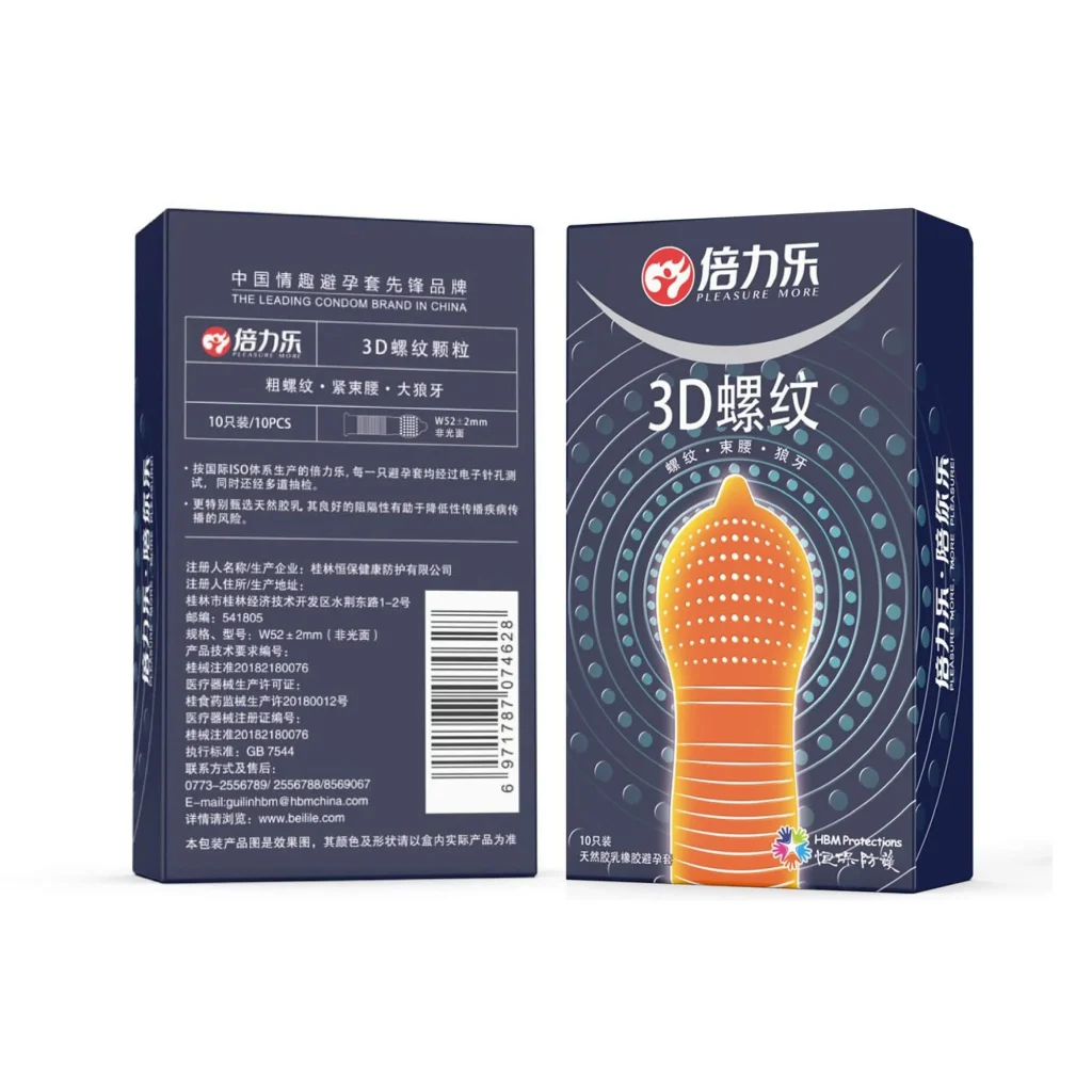 PLEASURE MORE Dot Screw textured condom 10-piece pack at RM16, entry-level condom price in Malaysia